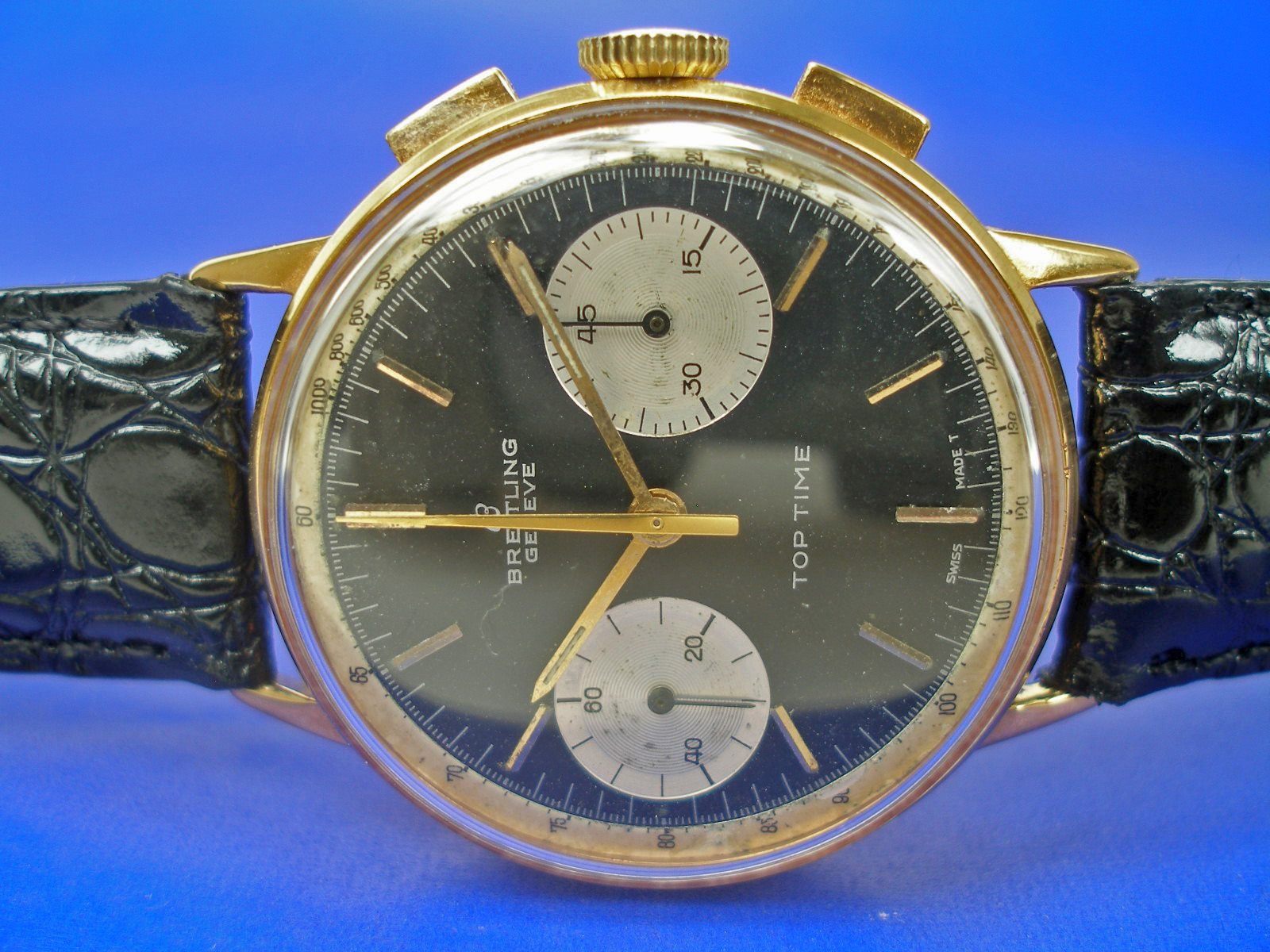 Breitling Chronograph Top Time Herren Armbanduhr cal. 188 Vintage um