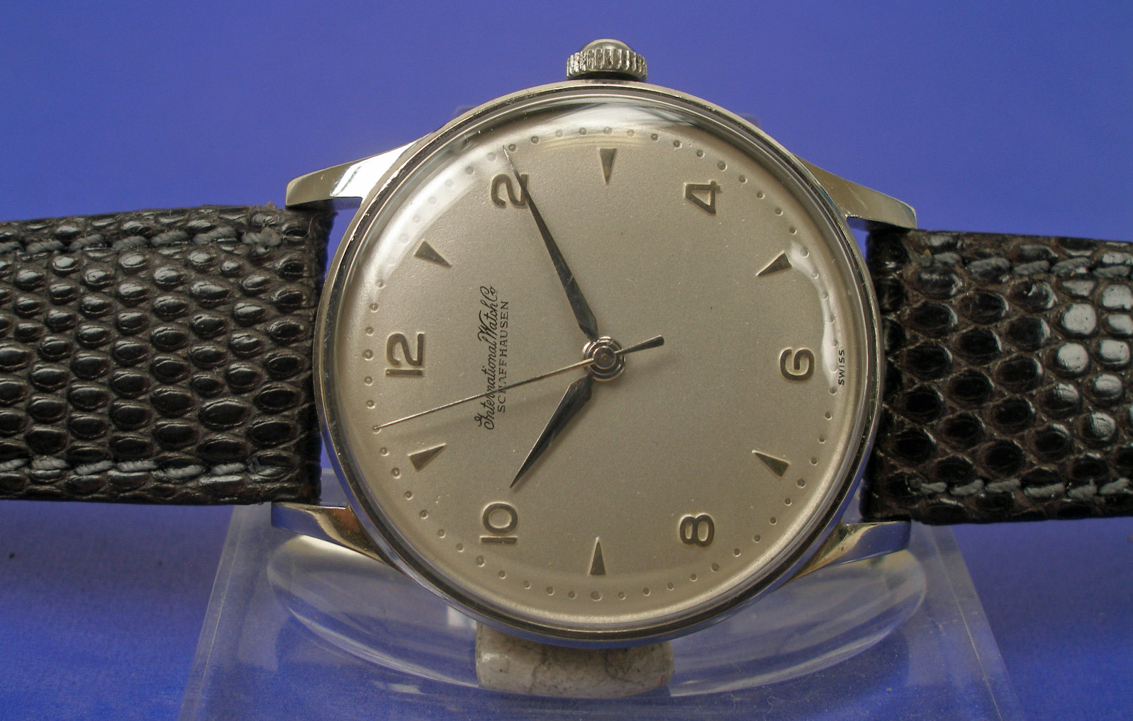 IWC Schaffhausen Armbanduhr Luxus Herren Uhr cal. 852 um 1955 Stahl